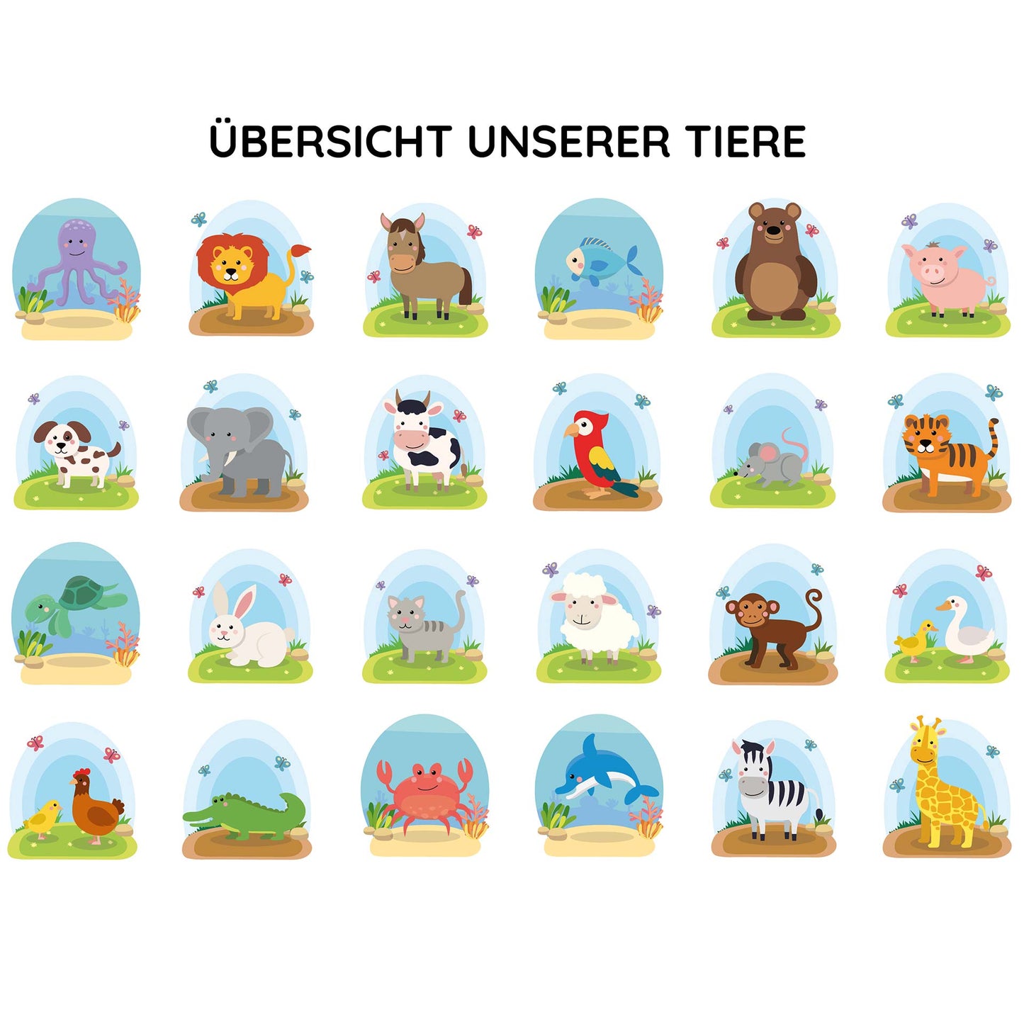 Flashcard set "Animals" - B-stock π©πͺ π¬π§ πΉπ· π·πΊ πͺπΈ π«π·