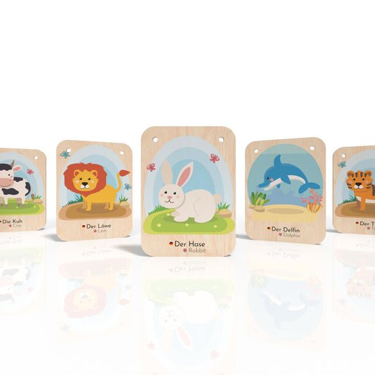Lernkarten Tiere - DeutschEnglisch 🇩🇪 🇬🇧