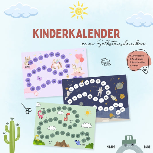 Kinderkalender zum Selbstausdrucken