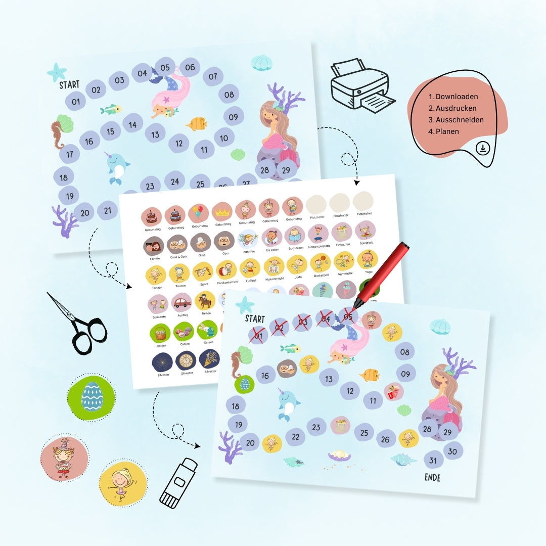 Kinderkalender zum Selbstausdrucken
