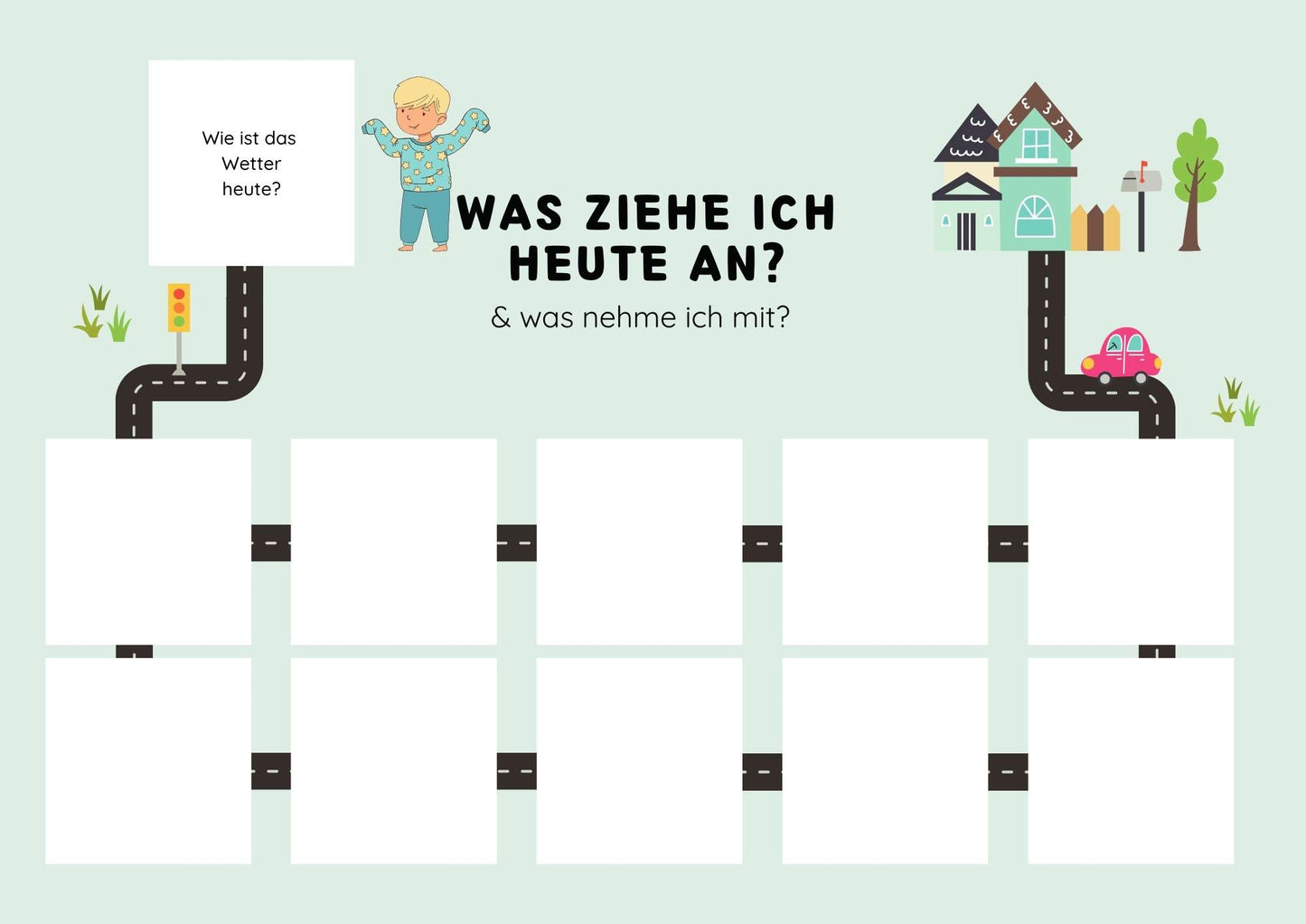 Anziehkarten zum Selbstausdrucken - Herbst/Winter Edition