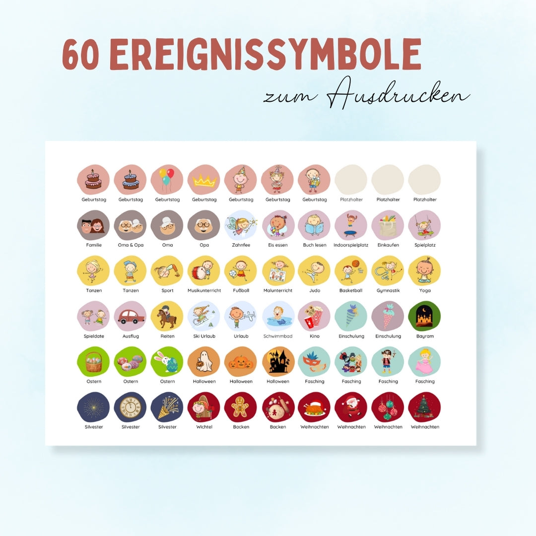 Kinderkalender zum Selbstausdrucken