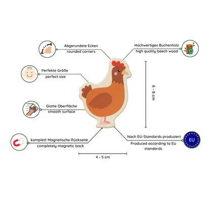Fridge magnets: Farm 
