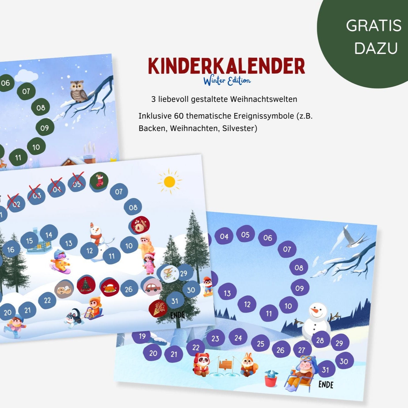 Kinderkalender zum Selbstausdrucken