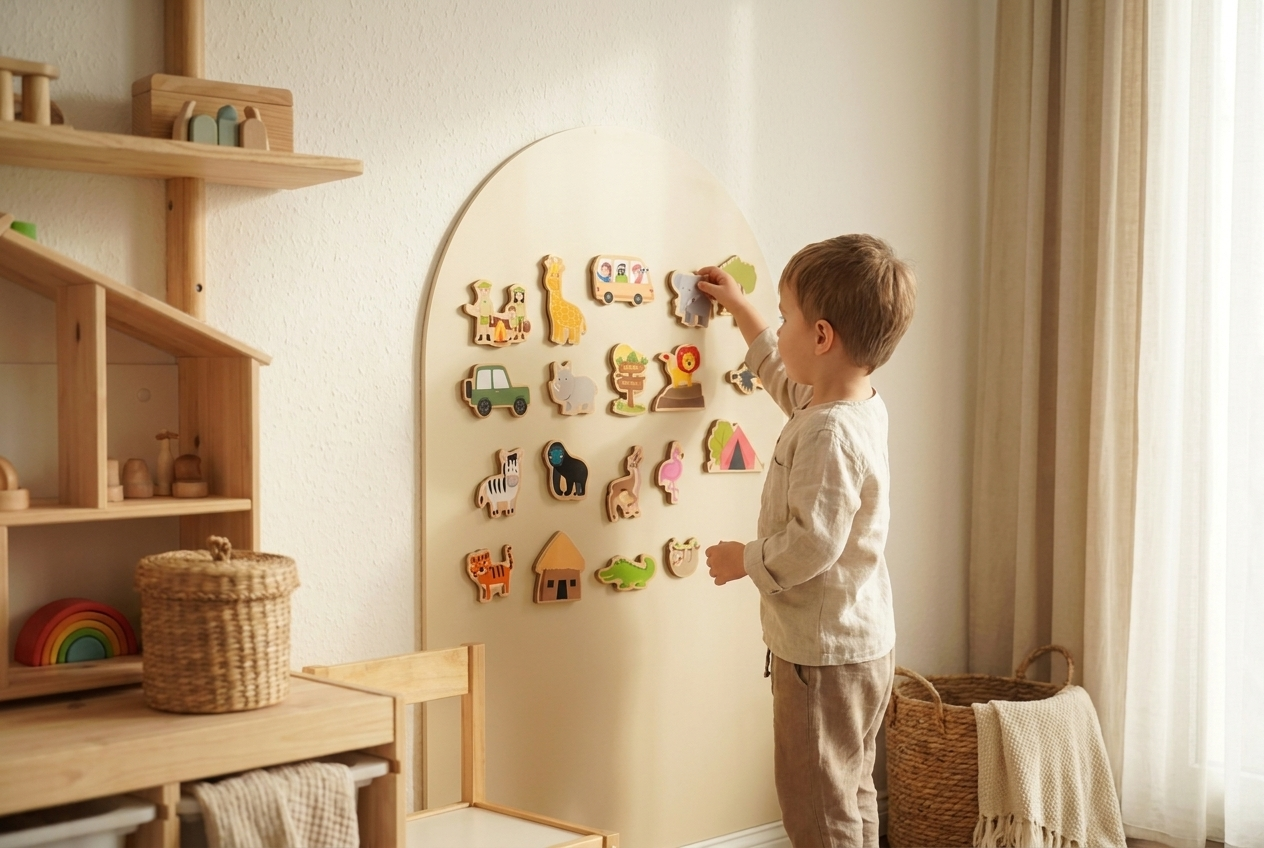 Magnetwand für Kinder (90x60 cm)