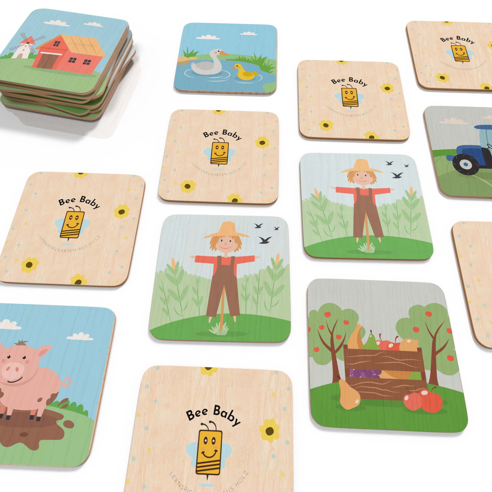 memorykarten bauernhof set